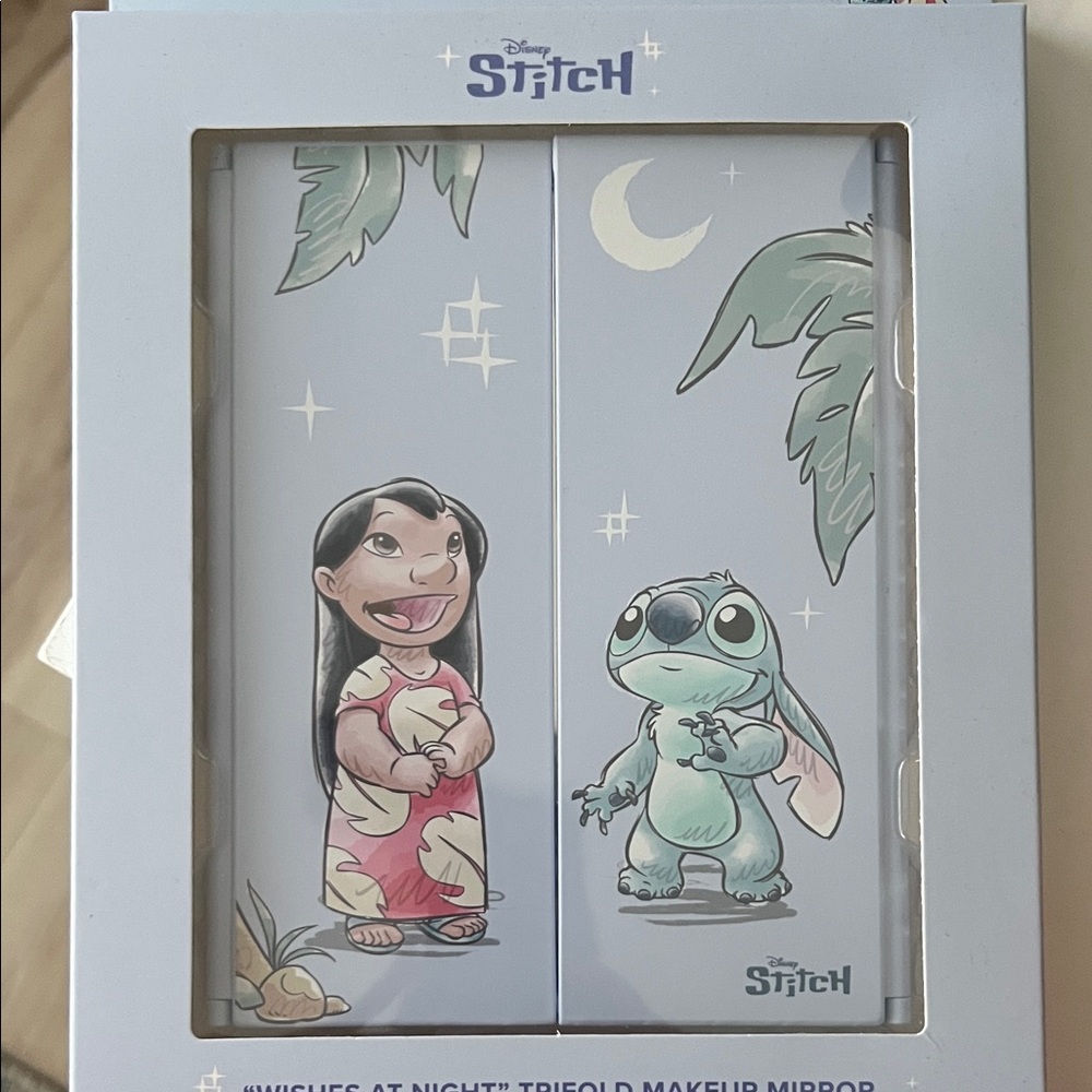 Disney Lilo & Stitch Blue Trifold Mirror